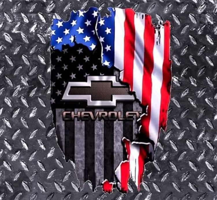 Tumbler 20 oz Diamond plate with Flag