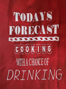 Apron Red - Todays Forecast