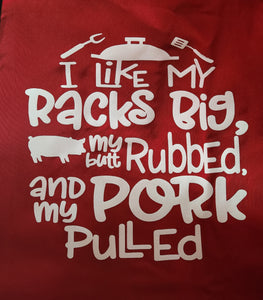 Apron Red - Pork Pulled