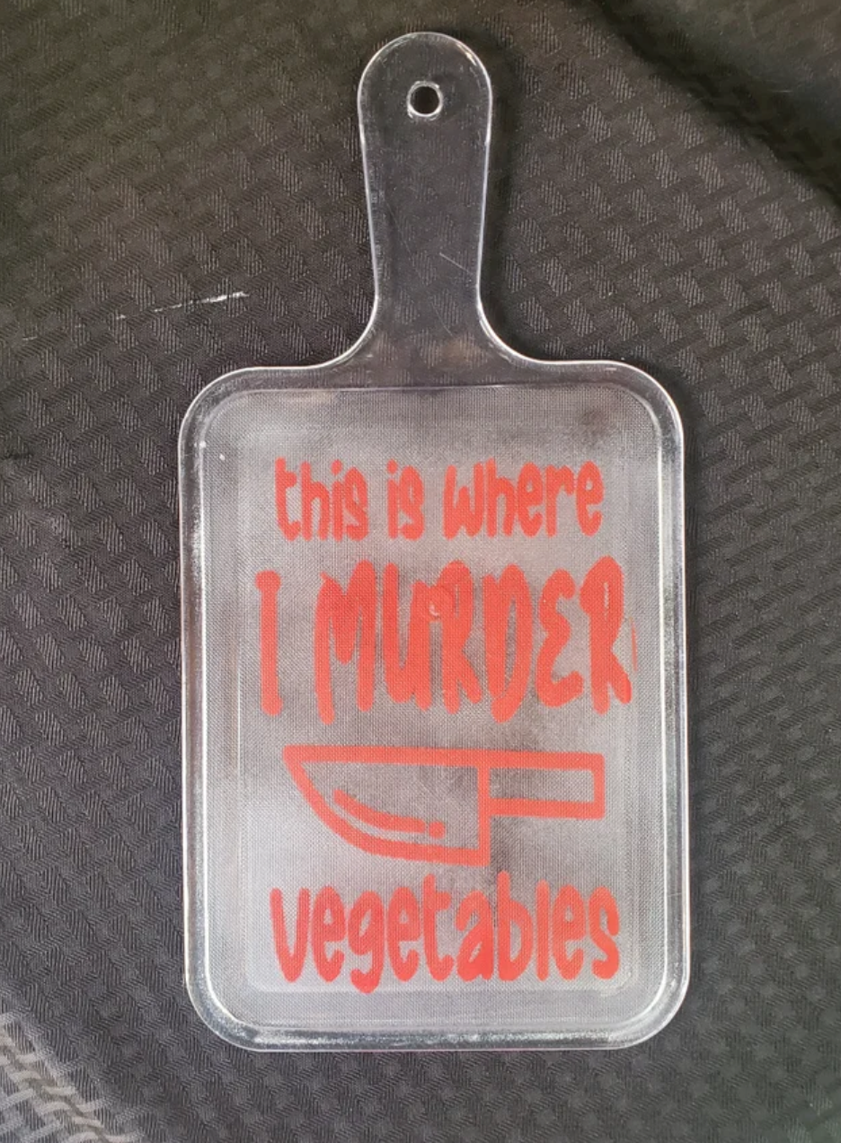 Cutting Board - Murder Vegetables
